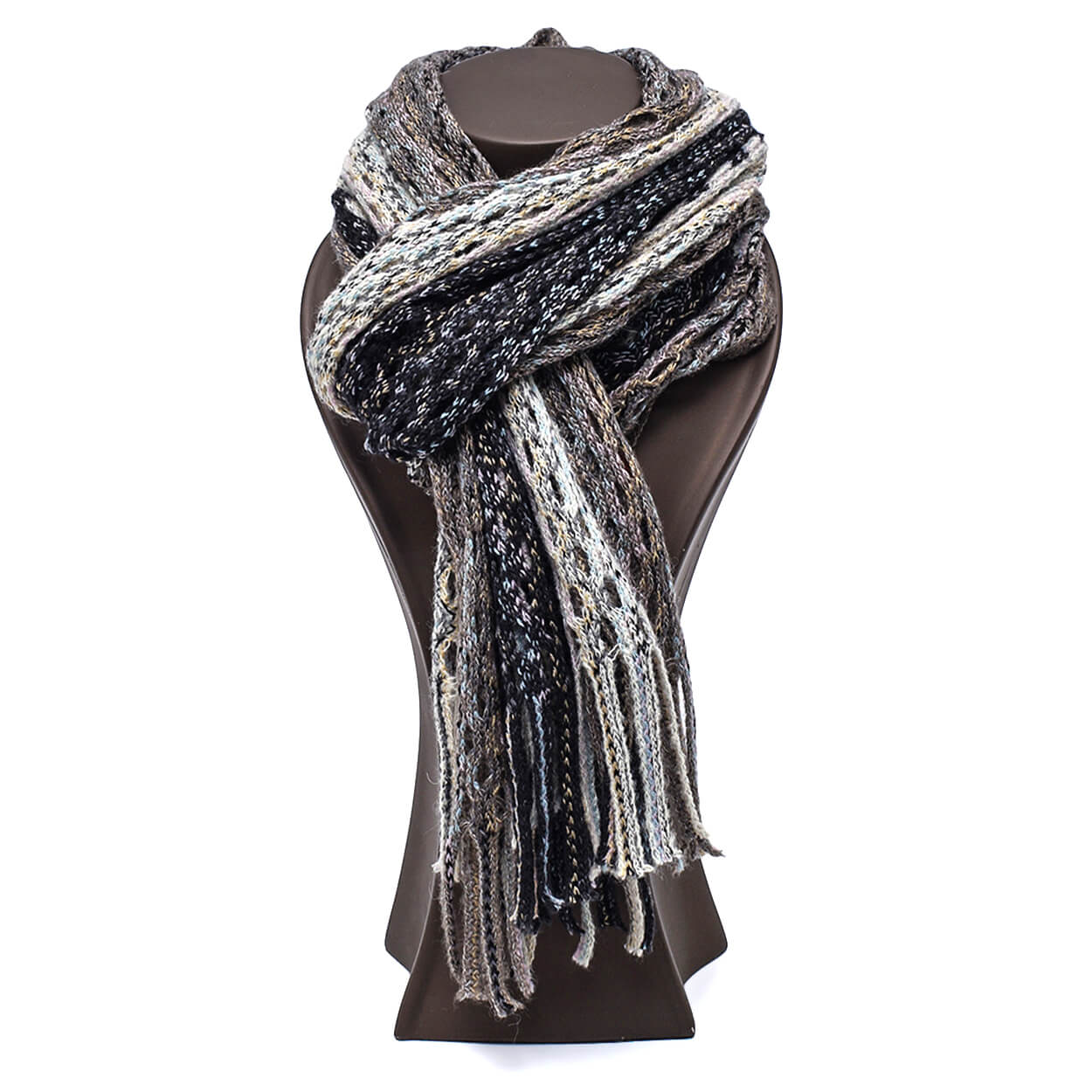 Missoni -Multicolor Wool Knitted Iconic Zigzag Scarf